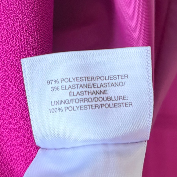 🆕🌸 Kasper Cerise Magenta One-Button Tailored Blazer Jacket Size 14W Office Work - Picture 16 of 16